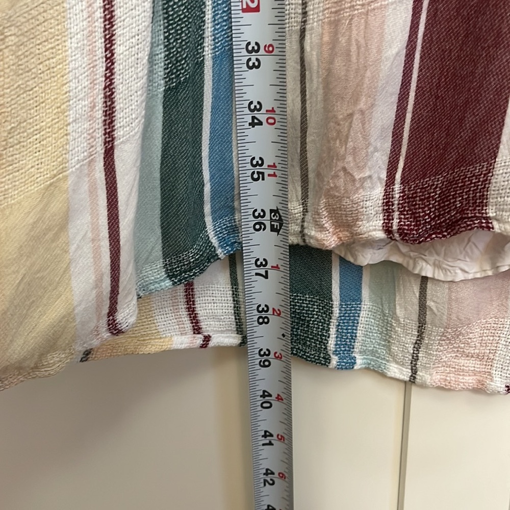 Rails Small Multicolored Linen-Like Dress. Red, B… - image 6